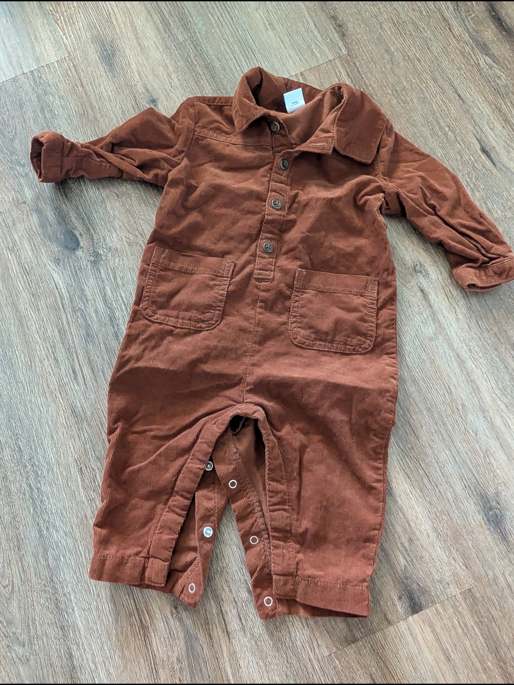 Old Navy Brown Corduroy Jumpsuit Baby